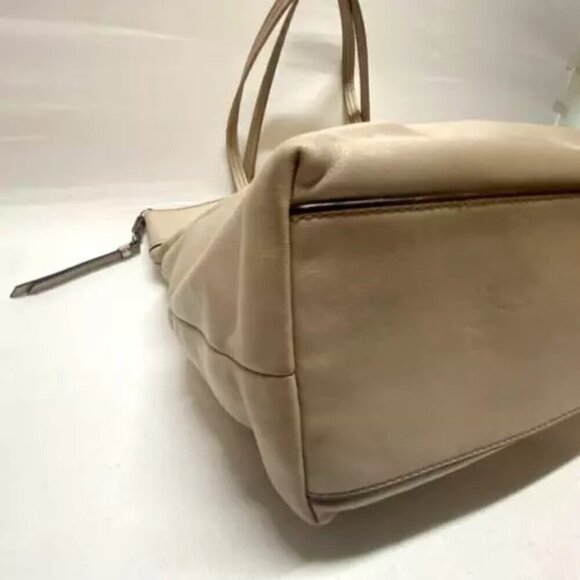 Coach Laura Signature Embossed Large Leather Tote F18336 Taupe - Picture 8 of 15